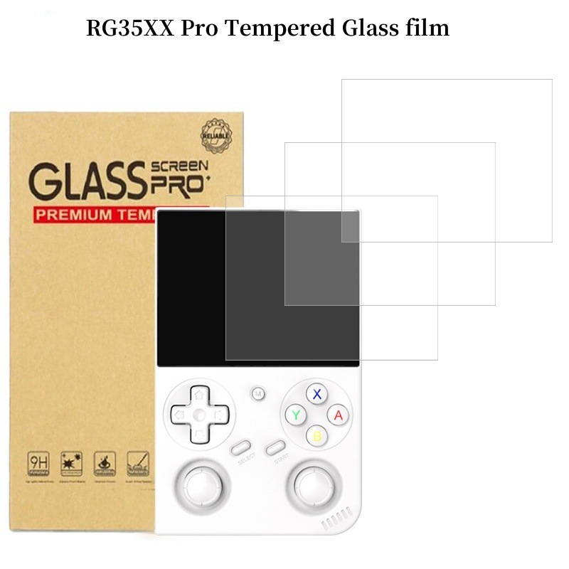 สําหรับ Anbernic RG35XX Pro ป้องกันหน้าจอกระจกนิรภัย Scratch-Resistant เกมคอนโซล RG35XXPro HD ฟิล์มห
