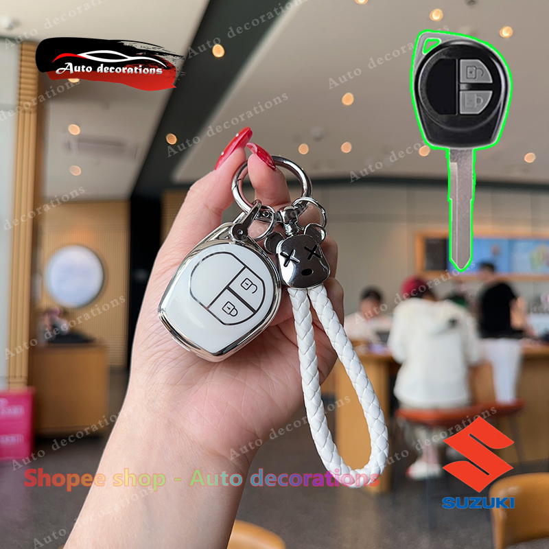 เคสกุญแจรถ TPU พร้อมพวงกุญแจ สําหรับ Suzuki Swift Ertiga Ciaz Celerio 2010-2016