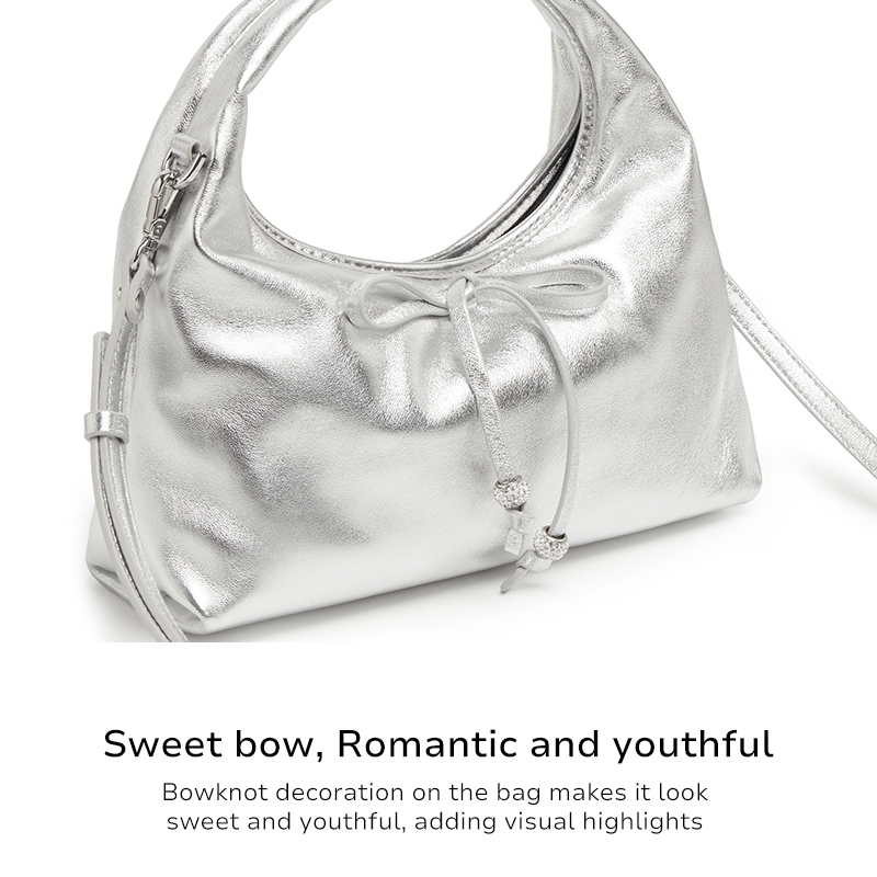 Staccato Women's Crescent Handbag กระเป๋าหนังแท้สตรี รูปทรงพระจันทร์เสี้ยว X8257 - รูปที่ 6