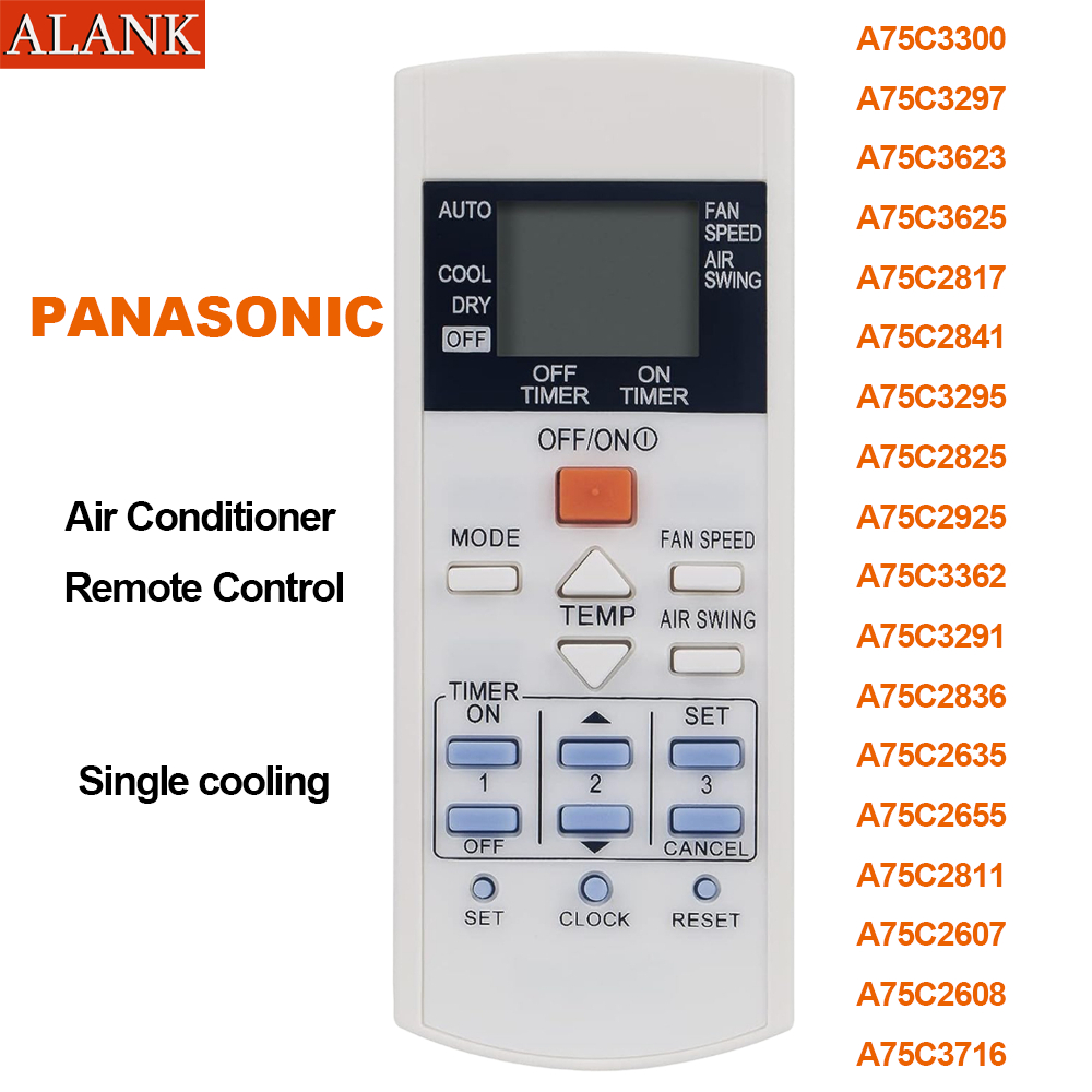 ALANK Remote รีโมตแอร์ PANASONIC A75C3625 A75C2817 A75C3300 A75C3716 A75C3297
