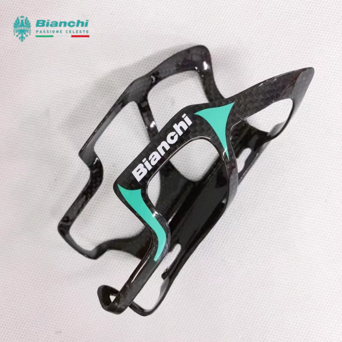 Bianchi คาร์บอนไฟเบอร์เต็มจักรยาน Ultralig ขวดน้ํากรง MTB จักรยานเสือหมอบที่วางขวดอุปกรณ์รอบ