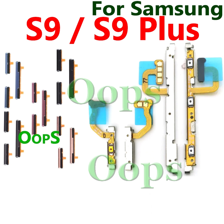 S9 Plus เปิดปุ่มปรับระดับเสียง Flex สําหรับ Samsung Galaxy S9 PluS9+ ปุ่มด้านข้างสายริบบิ้นที่สําคัญ – โปรปัง