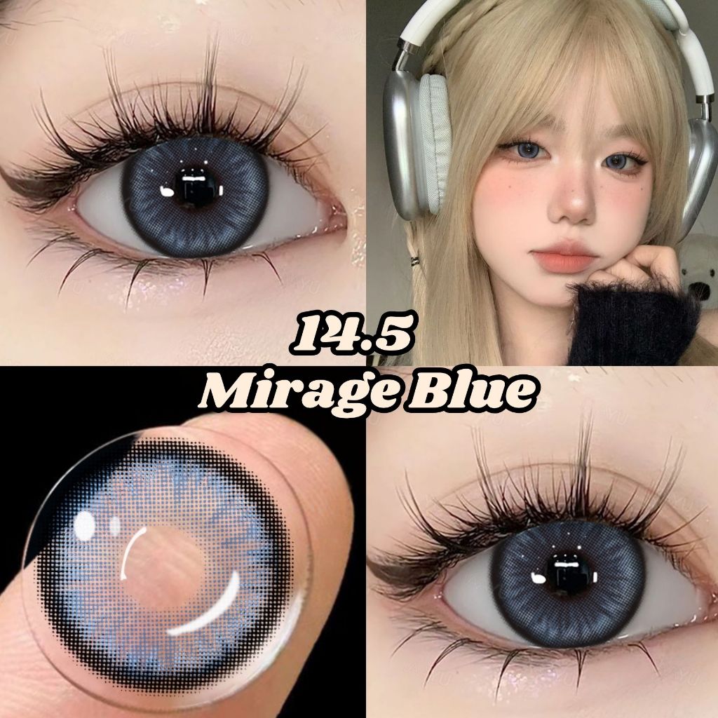 [ส่งจากกทม] บิ๊กอาย 2 ชิ้น 1 คู่ ตาหวาน(ขนาดโต) คอนแทคเลนส์สีเทา/น้ำตาลธรรมชาติ 14.5 มม.