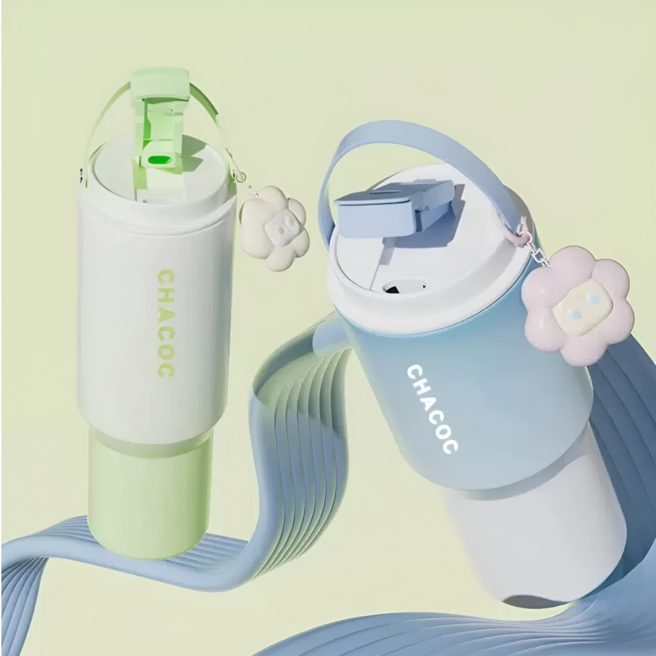 RAINBOW CUP แก้วเยติ  แก้วน้ํา การไล่ระดับ สแตนเลส 304 ใช้หลอดดูด ขวดน้ํา พกพา 600/900ml - รูปที่ 5