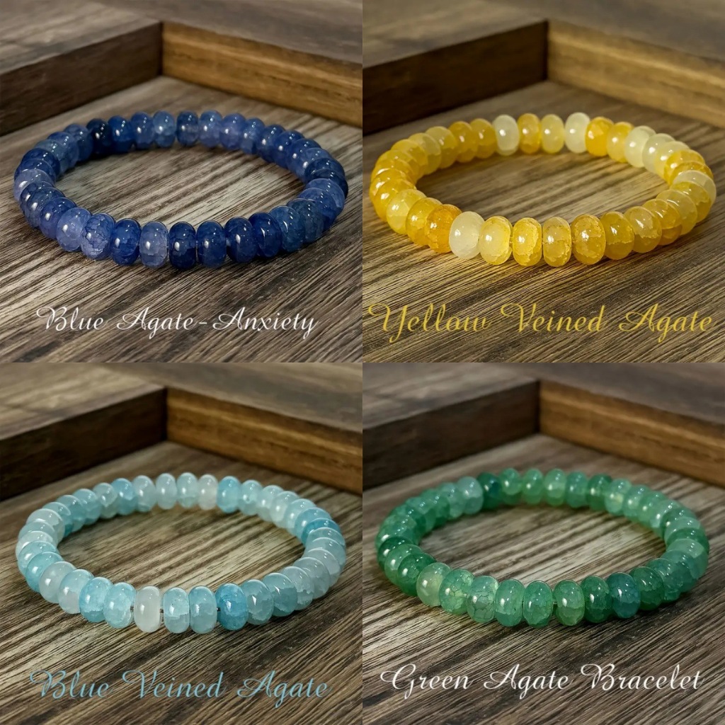 ลูกคิดลูกปัดสร้อยข้อมือลูกปัดแก้ว 5*8 มม.สร้อยข้อมือที่มีสีสันกําไลข้อมือเครื่องประดับ ไม่จํากัดเพศ 1 ชิ้น