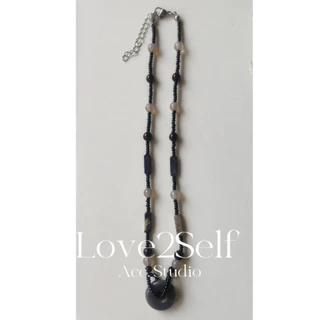 Love2Self X108 โบฮีเมียลูกปัด Lucky & ปลอดภัยสร้อยคอโซ่สําหรับผู้ชายและผู้หญิงสร้อยคออุปกรณ์เสริม