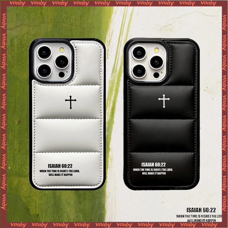 กระชับสไตล์ Cross Label Down Jacket Hard Shellเคสโทรศัพท์เหมาะสําหรับIPhone17 17AIR 17P 16P 16PM Plus 16E 15 15P 15PM 14 14P 13 13P 13PM 12 12PM 11 11P 11P 11P 11P 11P 11P 11PM X 7Plus XR