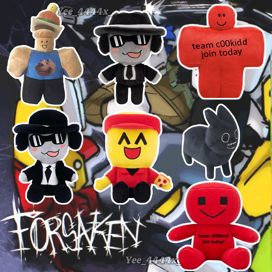 Roblox Forsaken Plushies เกม C00lkid Chance Elliot 007n7 ตุ๊กตาของเล่นของขวัญวันเกิดที่ดีสําหรับเด็ก
