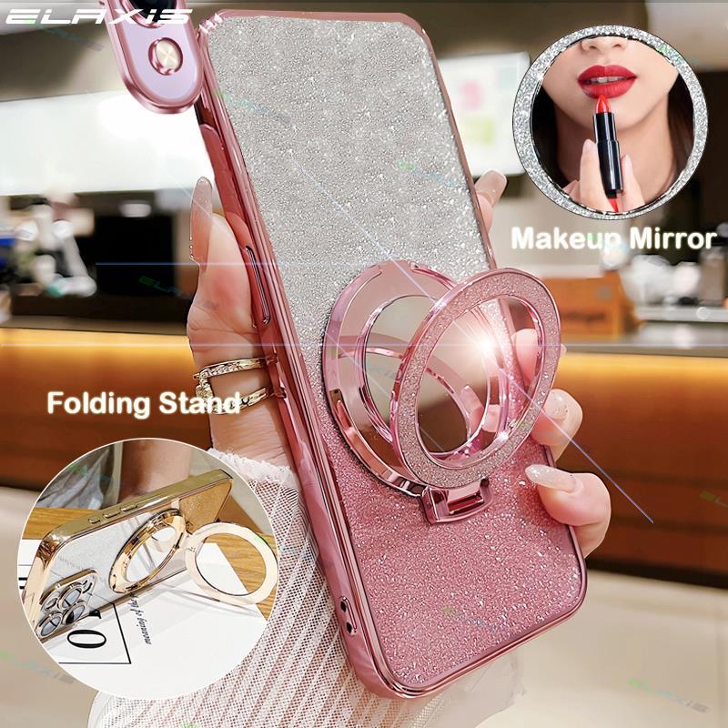 ELAXIS หรูหราชุบสําหรับ VIVO Y29t 5G/VIVO Y29s 5G/VIVO Y04 กันกระแทกเคสโทรศัพท์ไล่โทนสีแฟลชซิลิโคนอ่