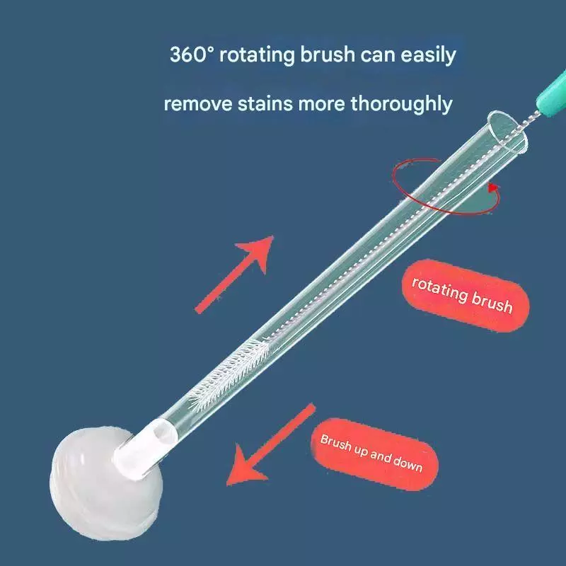 แปรงล้างขวดและหลอดแบบยาวงอได้ 360 องศา สำหรับทำความสะอาดแก้วและท่อขนาดเล็ก thumbnail 7