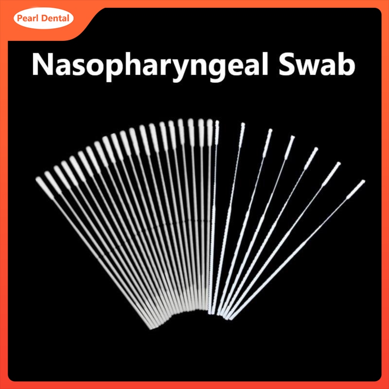 100PCS สําลีจมูกส่วนบุคคล Self Test ปราศจากเชื้อ Nasopharyngeal Swabs เครื่องสําอางทําความสะอาด Sticks