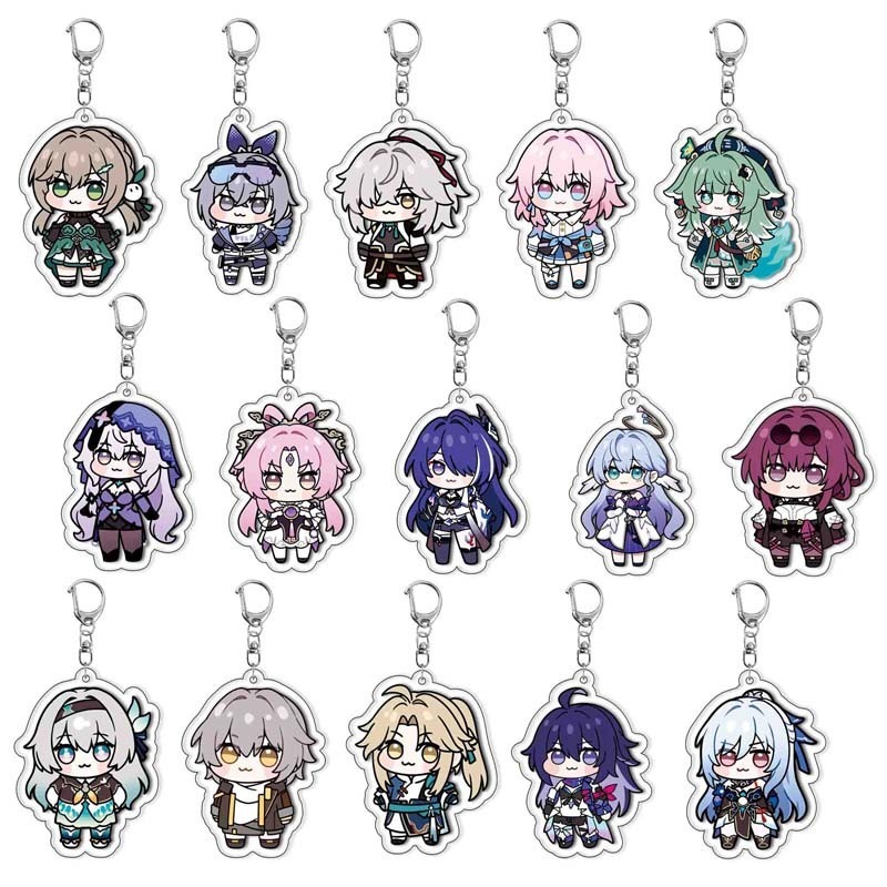 เกม Honkai Star Rail Robin Jingyuan Kafka จี้พวงกุญแจพวงกุญแจคอลเลกชันชุดของขวัญคอสเพลย์