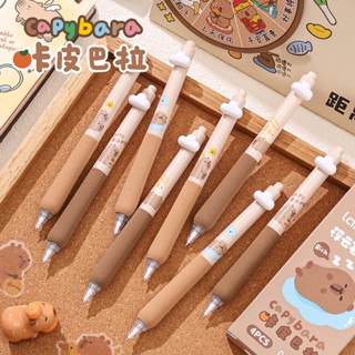 Languo ปากกาเจลแบบพับเก็บได้ 0.5 มม.น่ารักการ์ตูน Kapibala ห…