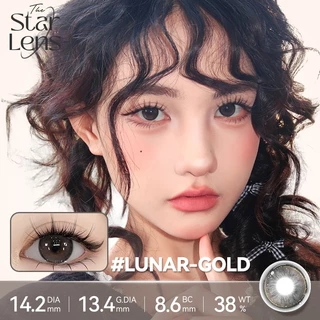 Starlens คอนแทคเลนส์ 1 คู่ คอนแทคเลนส์สีน้ําตาล/ดํา DIA14.2-14.5mm Soft Lens 6 เดือน บิ๊กอาย contact lens