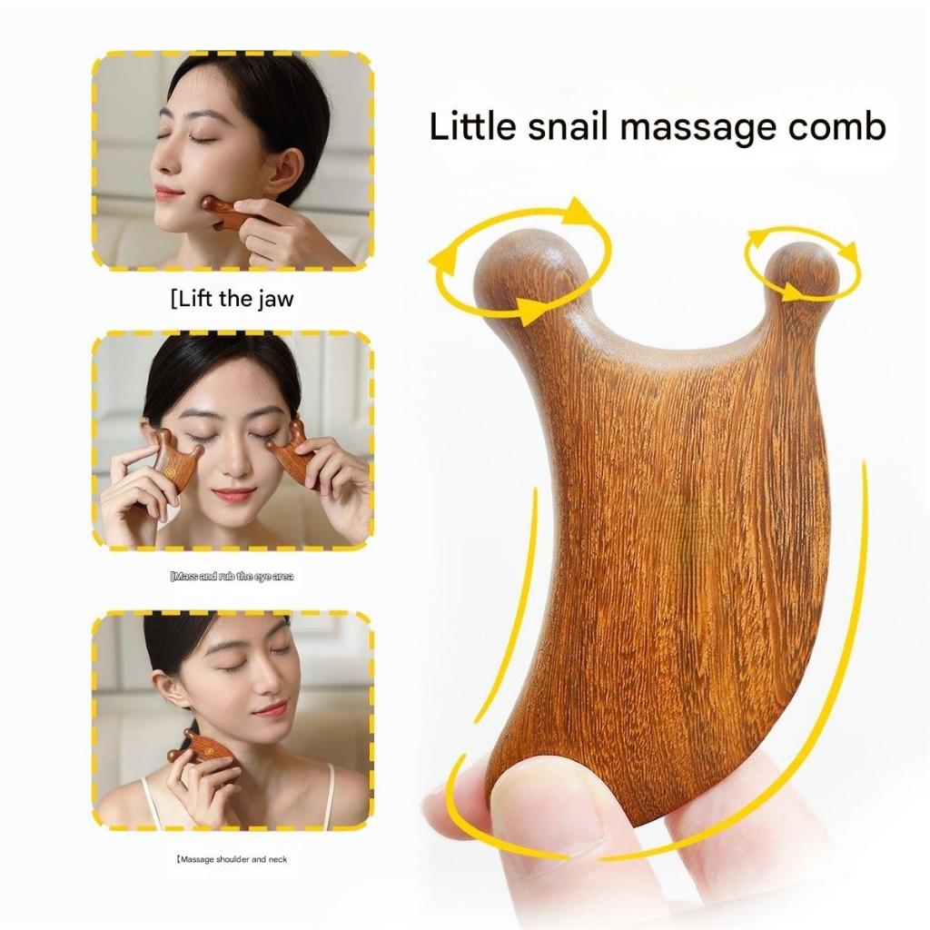 [แซนด์วูด] เครื่องมือนวดจมูกมีดโกนใบหน้า ส ฮาเปอร์ กัวซา จุดฝังเข็ม ยกลบริ้วรอย กระชับใบหน้า