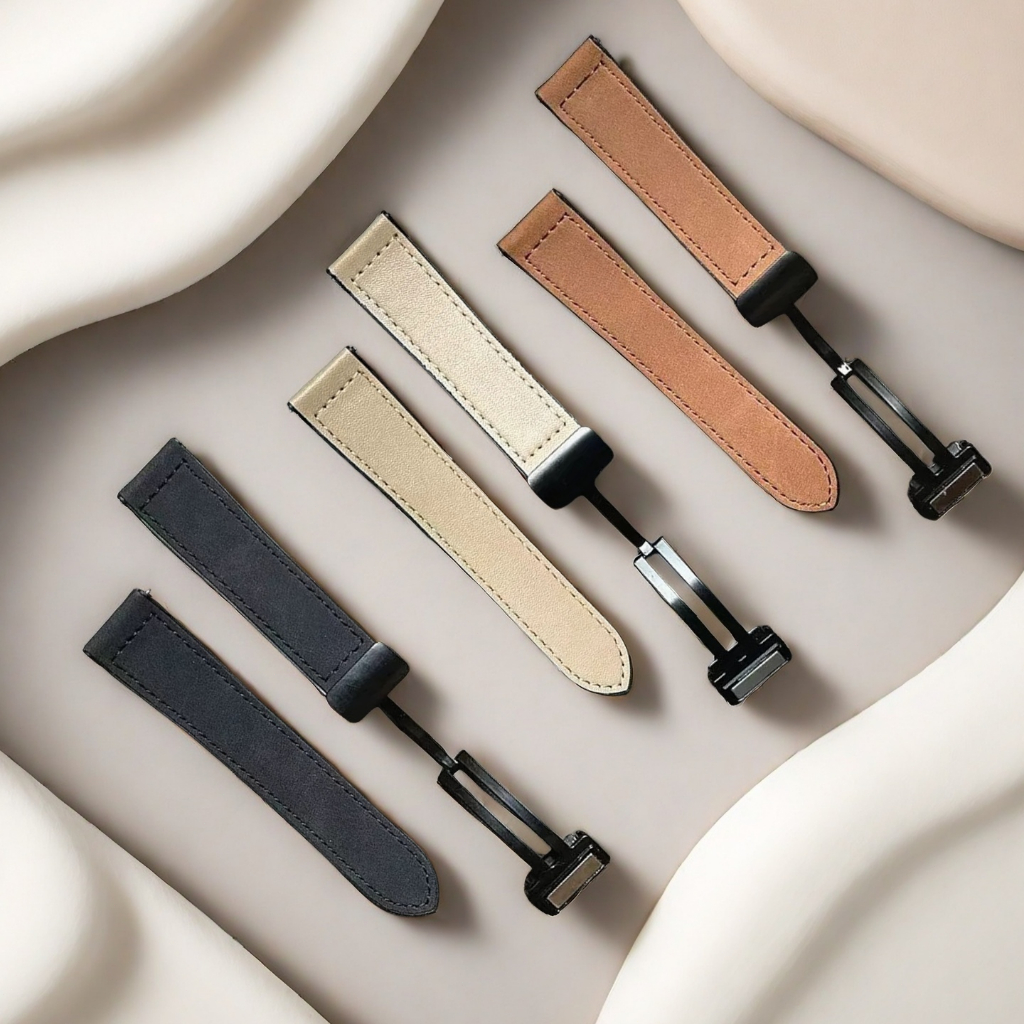 สร้อยข้อมือหนังสําหรับ Amazfit Watch สายนาฬิกากันน้ํา cowhide สายรัดข้อมือกีฬาสําหรับ Amazfit Active GTS GTR Balance BIP - รูปที่ 2