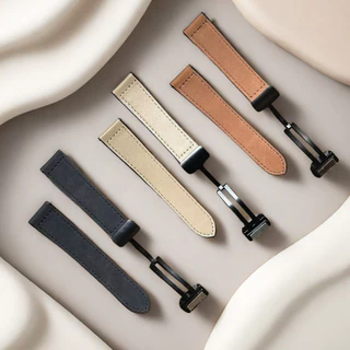 สร้อยข้อมือหนังสําหรับ Amazfit Watch สายนาฬิกากันน้ํา cowhide สายรัดข้อมือกีฬาสําหรับ Amazfit Active GTS GTR Balance BIP