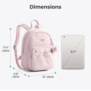 BAGSMART กระเป๋าเป้สะพายหลังมินิสำหรับผู้หญิง กระเป๋าเป้สะพายหลังวิทยาลัยสำหรับกระเป๋าเรียนน่ารักขนาด 9.7 นิ้ว