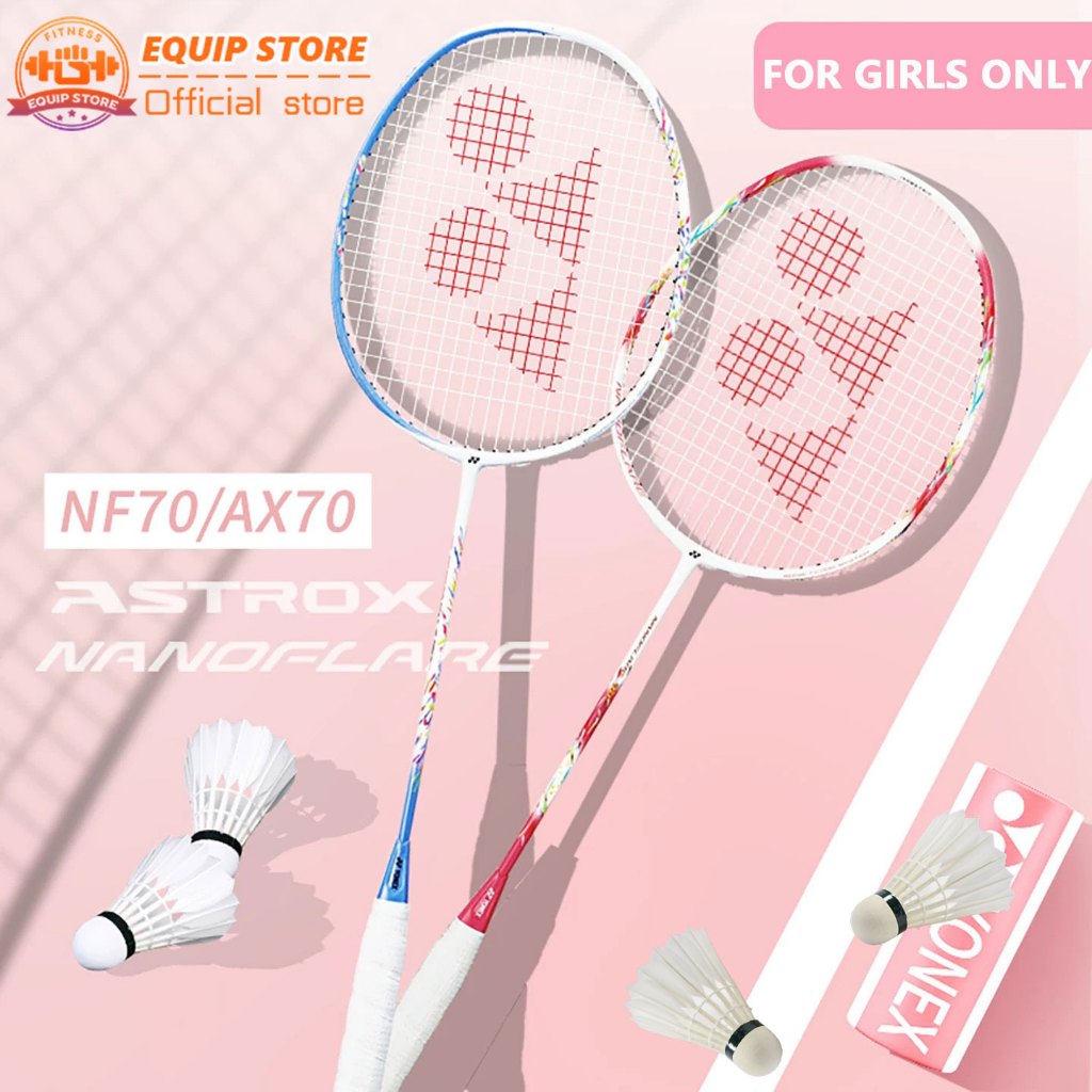 ไม้แบดมินตันคาร์บอนเต็มเดียว 4U 26-30Lbs 83g จากญี่ปุ่น