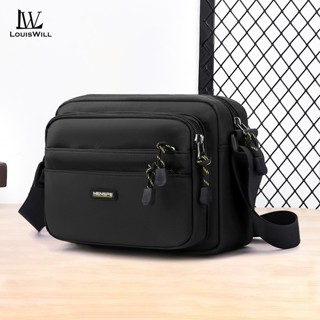 Louiswill ผู้ชายกระเป๋าผู้ชายไหล่กระเป๋าเป้สะพายหลัง Oxford …