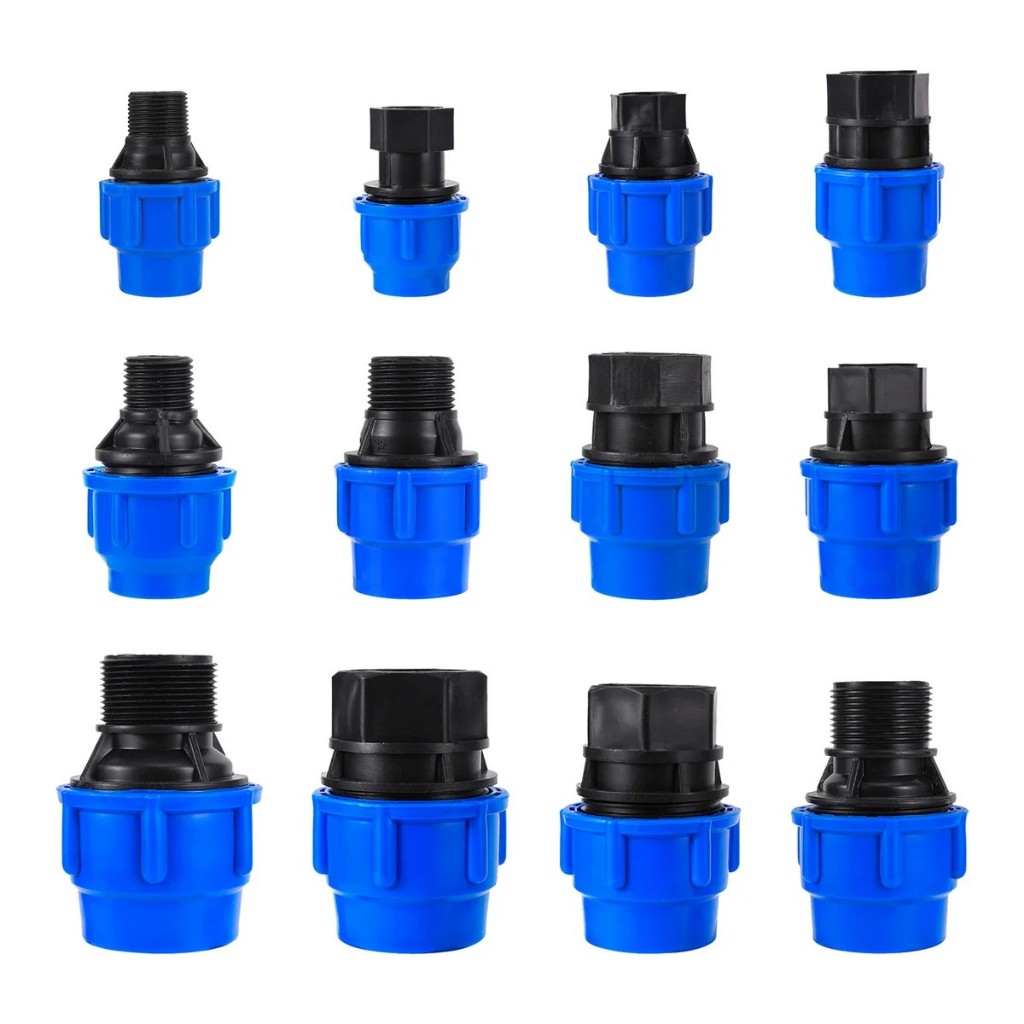 1/2 “3/4” 1.2 “1.5 “เกลียว Pe ท่อ Connector Orchard ชลประทานอุปกรณ์เสริม PE PVC ท่อ Conversion Joint