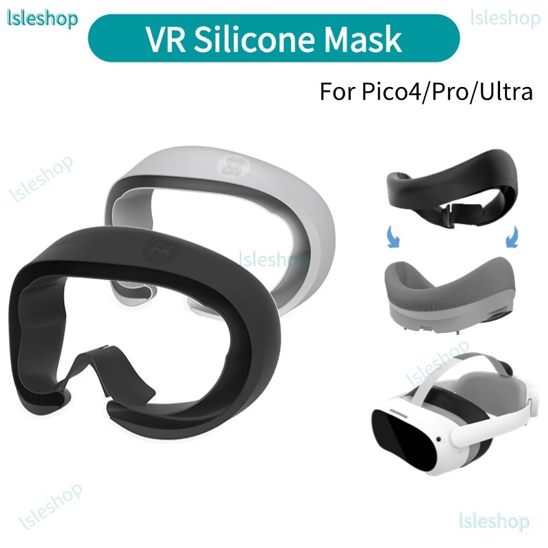 หน้ากากซิลิโคน VR สําหรับ Pico4/Pro/Ultra VR Anti Leakage Light Face Cover
