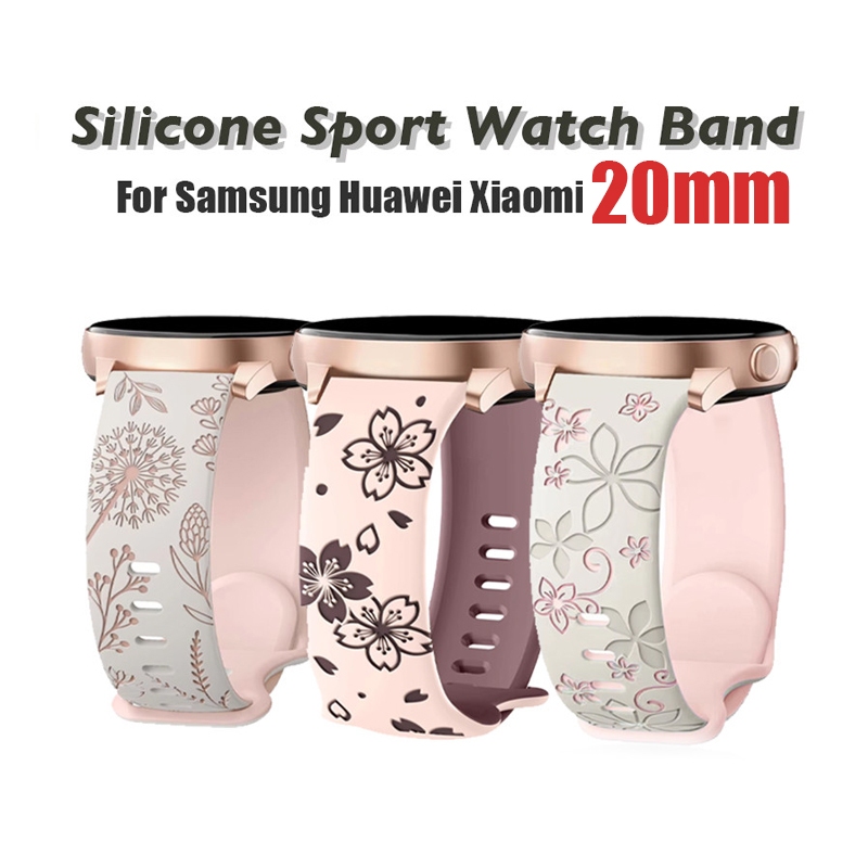 SAMSUNG ทูโทนซิลิโคนวงสลักสายสําหรับ กาแลคซี นาฬิกา 7/6/5/4/แอคทีฟ 2/ดู 5 โปร/ดู 3 ขนาด 40/44/45/41 มม.