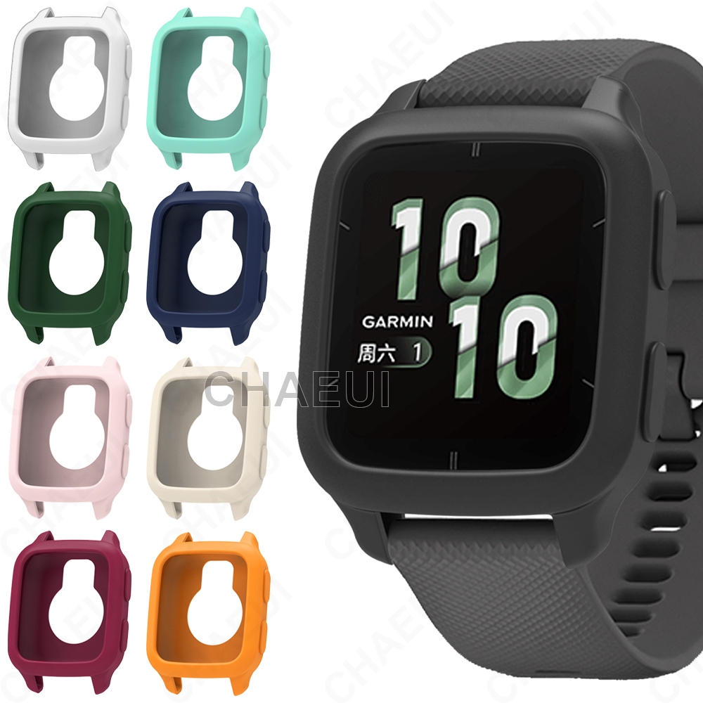 เคสป้องกันซิลิโคนเชลล์ครึ่งฝาครอบอุปกรณ์เสริมสําหรับ Garmin Venu Sq 2