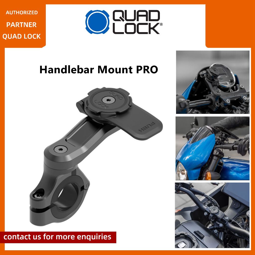 Quad lock อะไหล่มอเตอร์ไซค์ แท่นยึดโทรศัพท์ PRO