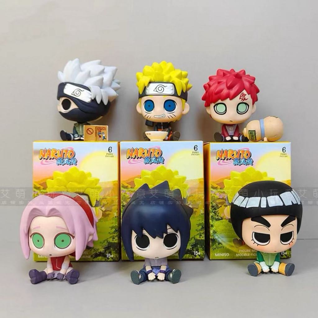 NARUTO Blind Box Naruto action Figure ของเล่นตุ๊กตา Sasuke รุ่นของขวัญสําหรับเพื่อน