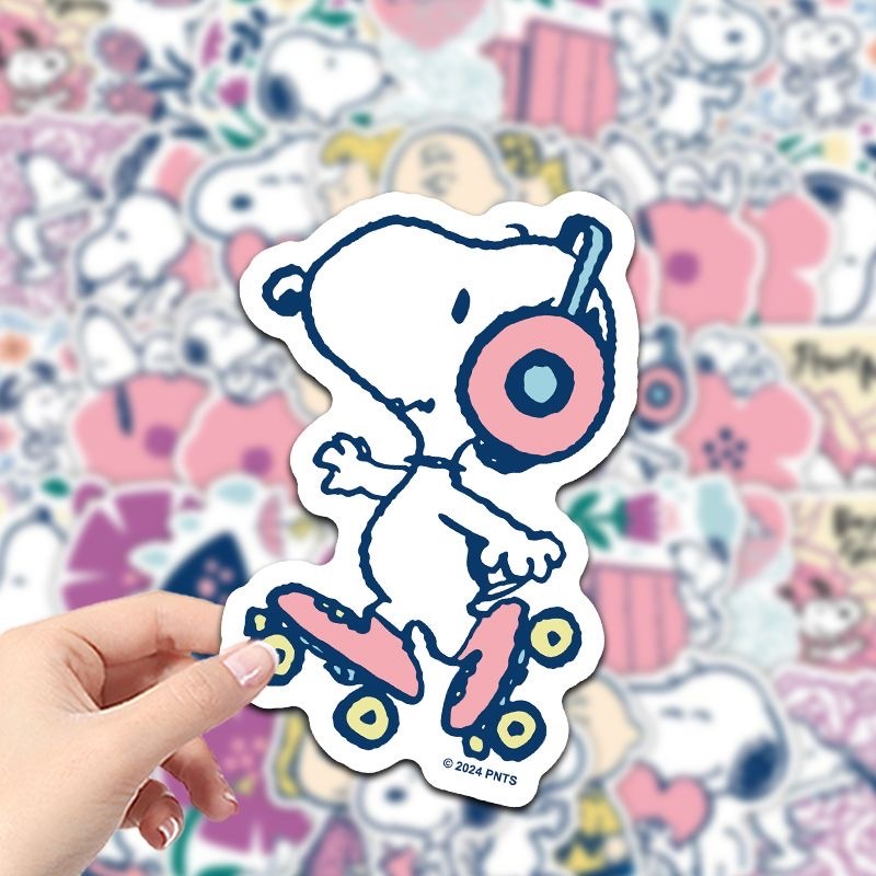 สติ๊กเกอร์ Snoopy 50 แผ่นกันน้ํา ins สไตล์สติกเกอร์กระเป๋าเดินทาง/ถ้วยน้ํา/สมุดมือ Universal Self-Adhesive ตกแต่ง Handy เครื่องมือ - รูปที่ 7