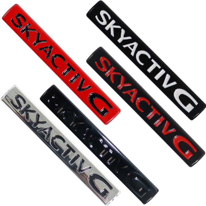 ใหม่ SKYACTIV G โลโก้ 3D โลหะสําหรับ MAZDA 3 6 M3 M5 AXELA ATENZA MAZDA3 ด้านหลังสัญลักษณ์รถสติกเกอร์ด้านข้างด้านหลัง badge การปรับเปลี่ยนตกแต่ง