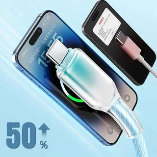 Type C สายชาร์จ 60W USB C Gradient Color Fast สายชาร์จสําหรับ IOS 15/16 Quick Charging สําหรับ Samsun Huaw