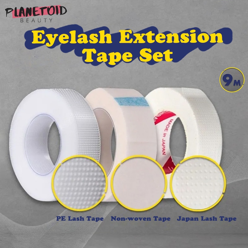 Professional Eyelash Extension Tape Set 9m Long Roll สําหรับ Lash Artists Gentle & Hypoallergenic