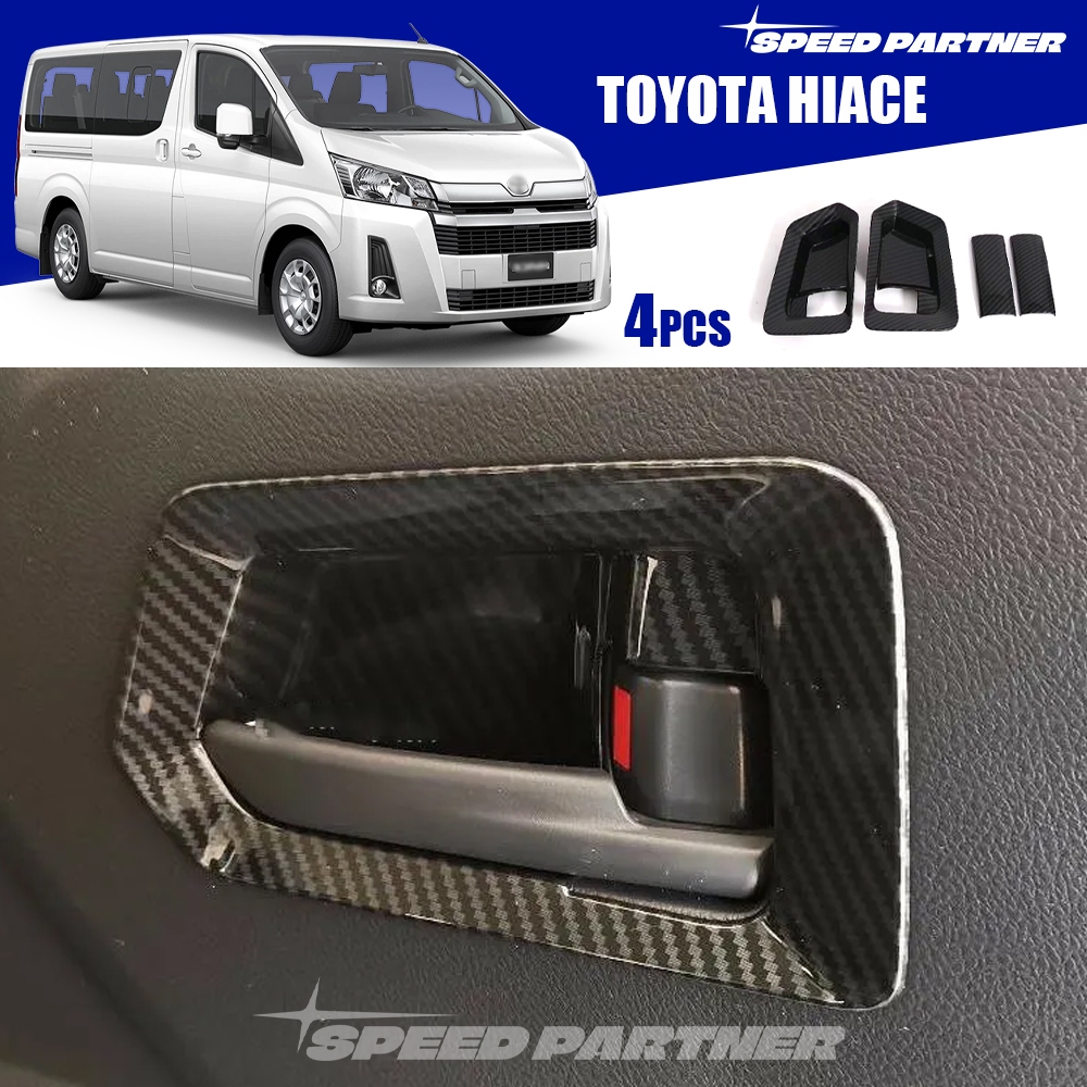 Toyota Hiace (2019-ปัจจุบัน) ชามประตูด้านใน 4 ชิ้นสําหรับอุปกรณ์เสริม toyota hiace 300 gen6