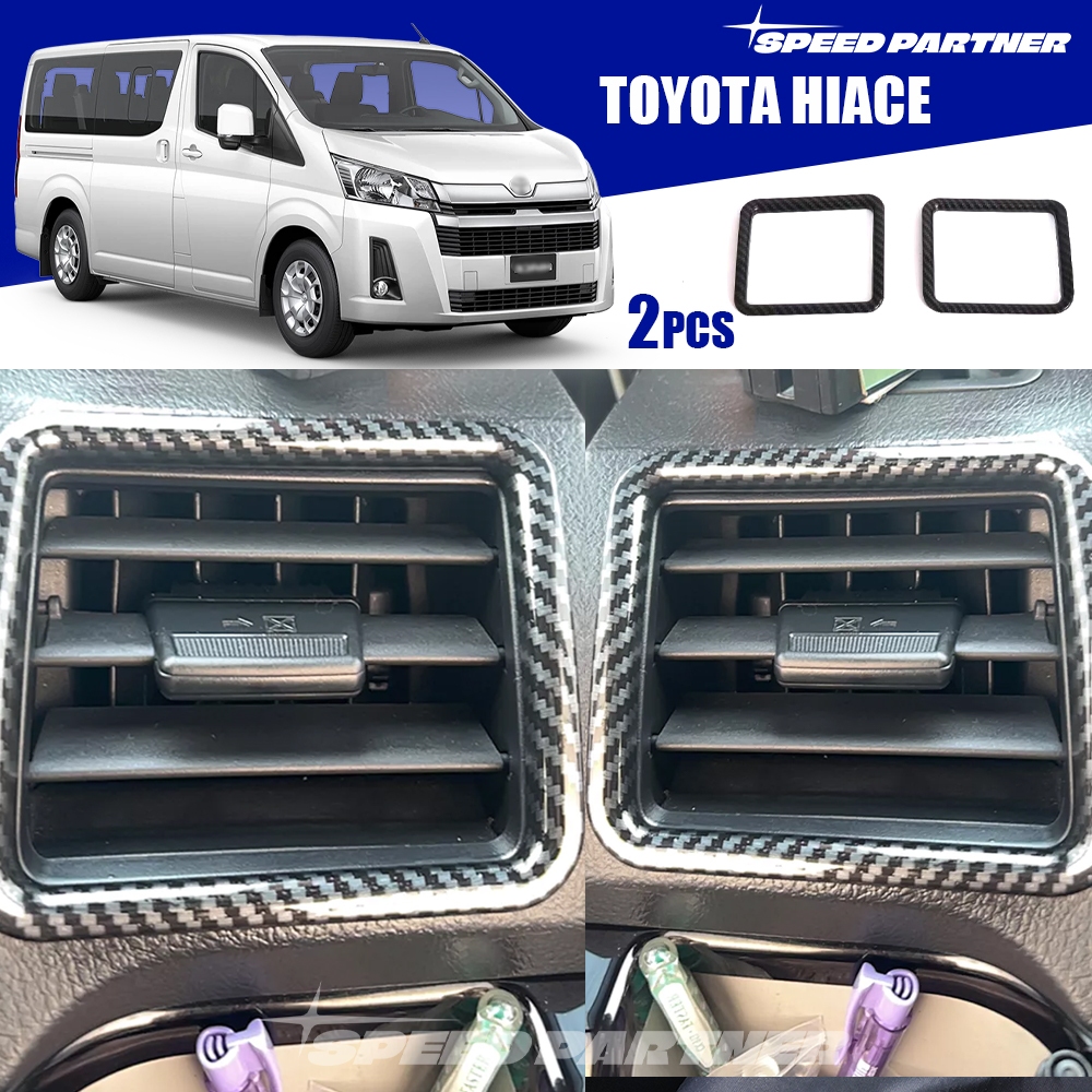 Toyota Hiace (2019-ปัจจุบัน) 2 ชิ้น คิ้วช่องลมด้านข้างสําหรับอุปกรณ์เสริม toyota hiace 300 gen6