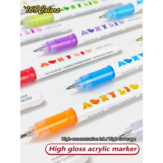 สินค้าใหม่ guangna guangna 586 ตรง Liquid Highlight Marker 168 สีอะคริลิคคู่มือ diy ความจุขนาดใหญ่ที่มีสีสัน Graffiti Art Unisex นักเรียน