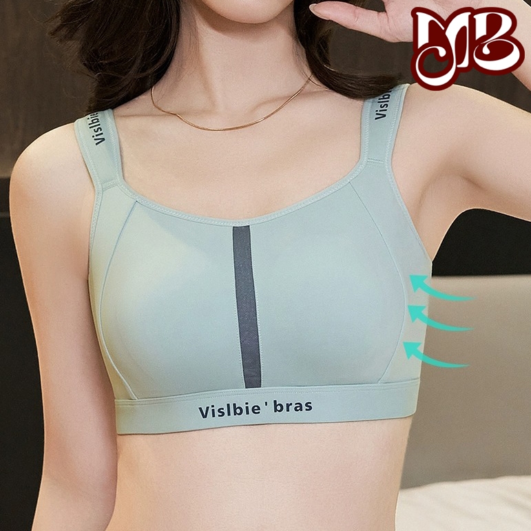 Momo 34-44BCD บวกขนาดไม่มีรอยต่อกีฬาระบายอากาศได้บางเฉียบกดขึ้นบราไม่มีกรอบสบายเซ็กซี่ชุดชั้นในผู้หญิง