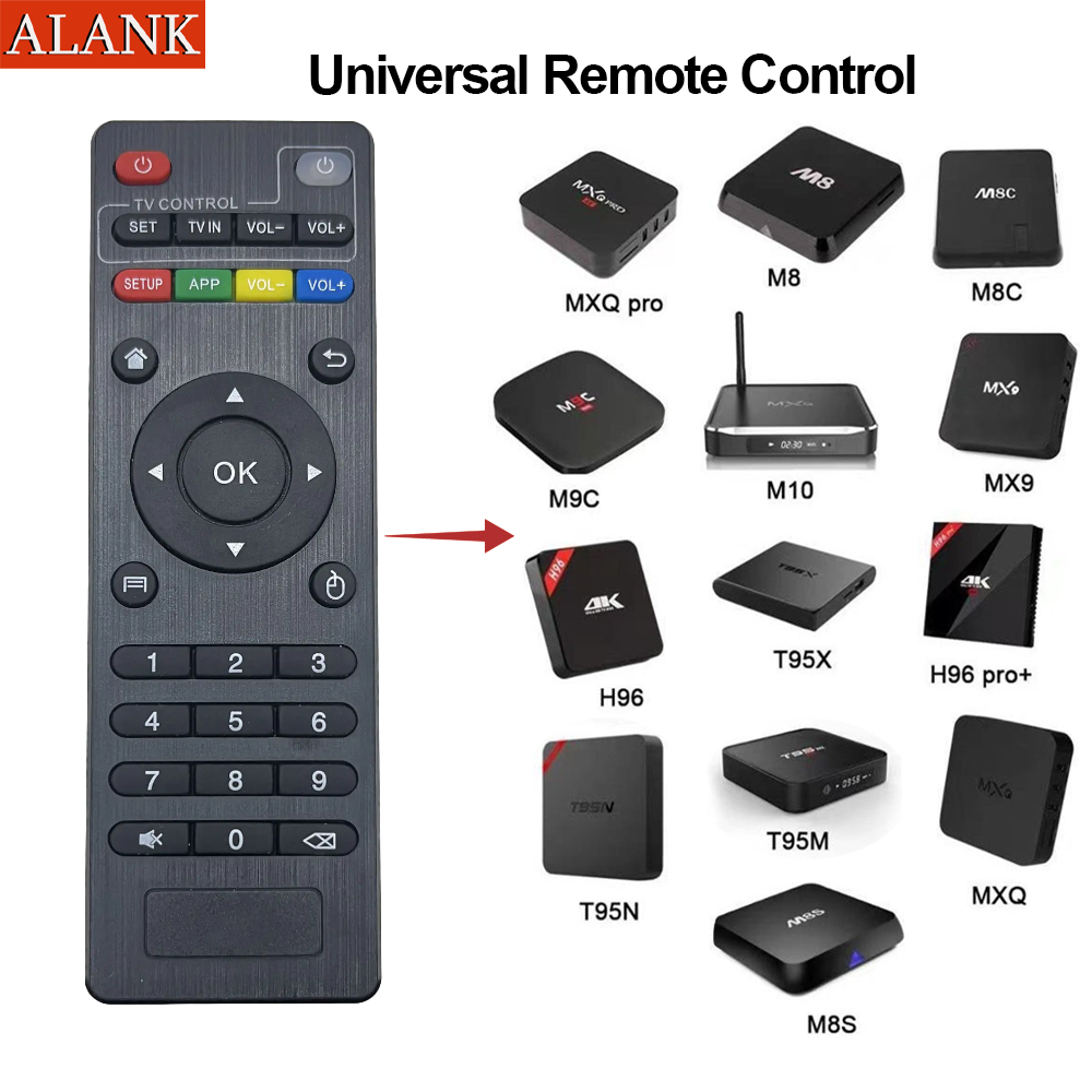 ALANK MXQ / MXQ pro รีโมตคอนโทรลกล่องทีวี Android สําหรับ Android TV Box 4K T95M T95N T95X MX9 H96 X