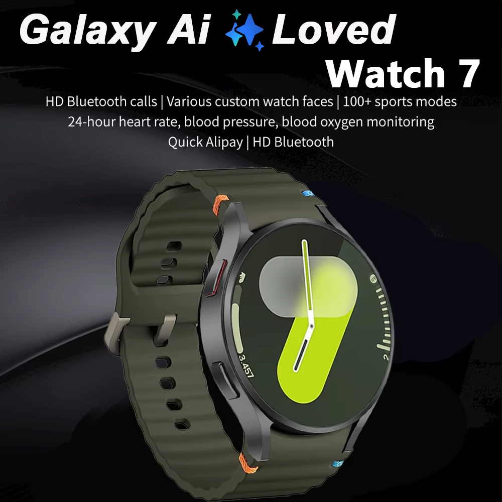 Galaxy Watch 7 Smart Watch Boot Logo Mens Bluetooth Call Wireless Charging Womens Heart Rate Trackin