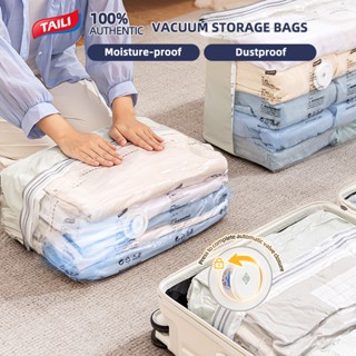 Taili No-Pump ถุงเก็บสูญญากาศ 3D ประหยัดพื้นที่ ถุงบีบอัดสูญ…