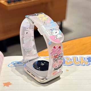 สายนาฬิกาสดใสสําหรับสายนาฬิกา A-pple Series10 9 87654321,SE …