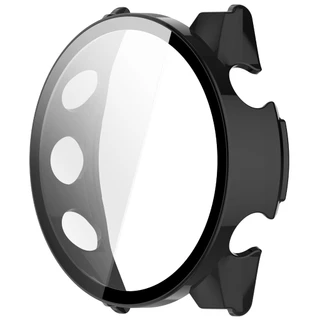 กรณีคอมพิวเตอร์แข็งพร้อมฝาป้องกันหน้าจอฟิล์มแก้วนิรภัยสำหรับ Garmin Forerunner 570 47mm 42mm