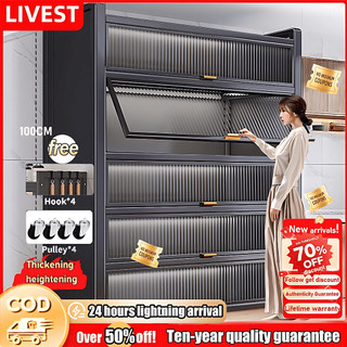 COD⚡ Kitchen Dust Cabinet Rack Microwave Oven Rack Multi-level Storage Rack Kitchen Storage Cabine