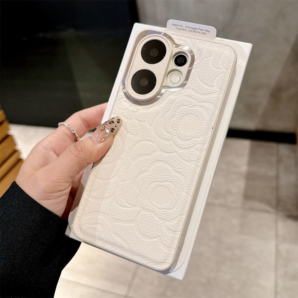 เคสโทรศัพท์สําหรับ	Vivo X200 FE x200fe	เคส เคสหรูลายดอกไม้สําหรับผู้หญิง เคสนิ่มกันกระแทก Casing Flo
