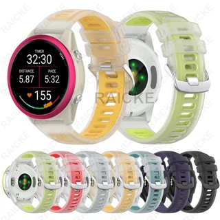 20 มม.เยลลี่สีสายรัดกีฬาสําหรับ Garmin Vivoactive 5/ Vivoactive 6/ Vivoactive 3 Music/Forerunner 55 / 70 / 170 / 165 / 245 / 645 / 158 / 168 / Approach S50 / 570 42mm