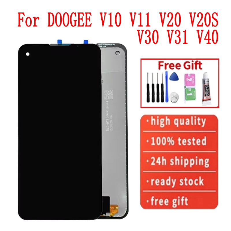 Doogee V10 V11 V20 V20S V20Pro V30 V30S V30Pro V31GT V40 V40Pro จอแสดงผล LCD หน้าจอสัมผัสเปลี่ยน