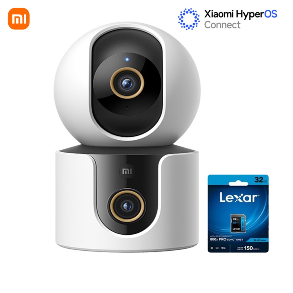 Xiaomi C500 กล้องอัจฉริยะระบบกล้องคู่ 4MP Super HD AI Detection & Tracking Enhanced Night Vision