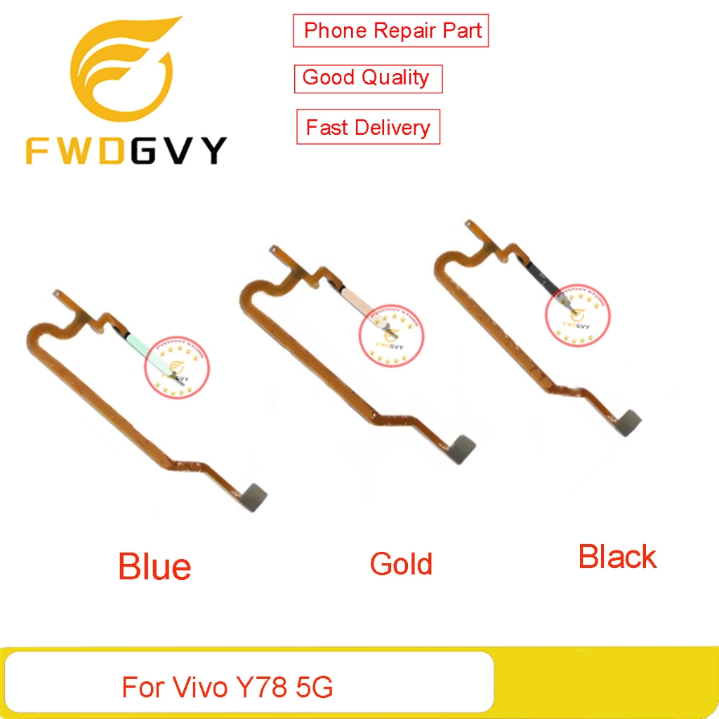 สําหรับ Vivo Y78 5G เซ็นเซอร์ลายนิ้วมือปุ่ม Home Touch ID Flex Cable