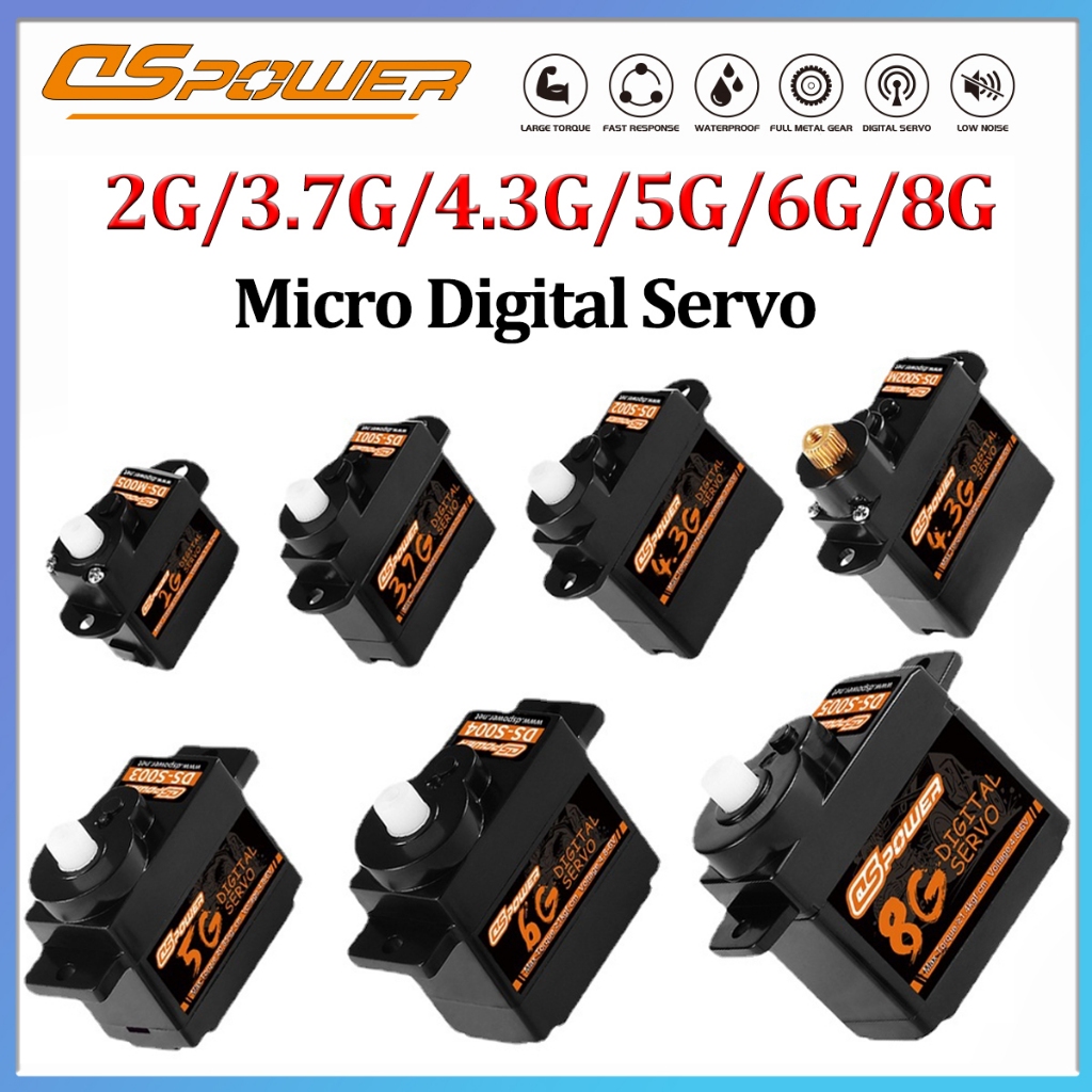 ​DSpower 2G 3.7G 4.3G 5G 6G 8G Micro Digital Servo Mini servo สําหรับ F949S K110S ในร่มเที่ยวบินเครื